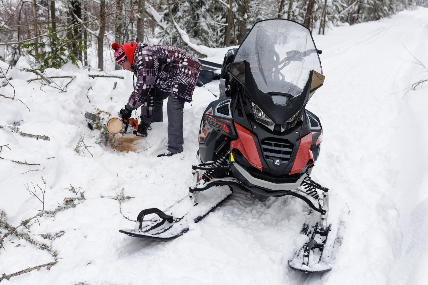 фото Snowcross 1000 SWT SC Песочный с красным