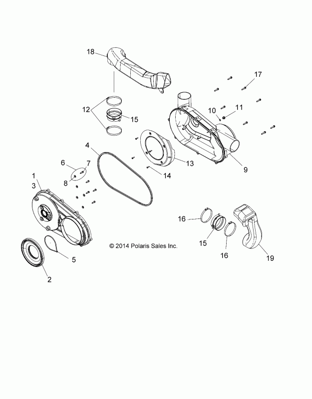 фото 5450546 Воздуховод DUCT CLUTCH OUTLET