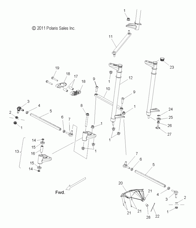 фото 5336578 Тяга рулевая Tie ROD 800 SWBK ASS